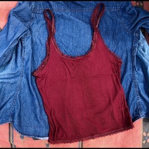 Soft 🐰 Burgundy Tank • Small
